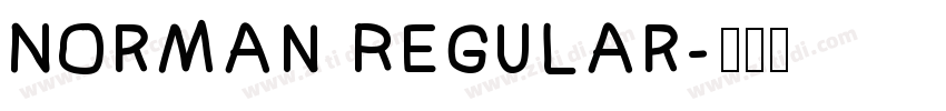 Norman Regular字体转换